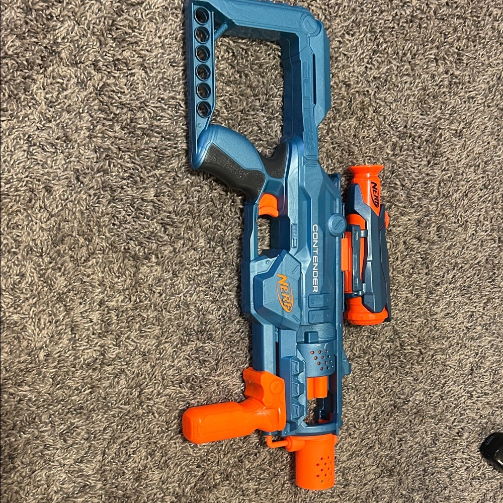 Nerf Vibrant Blue and Orange Blaster
